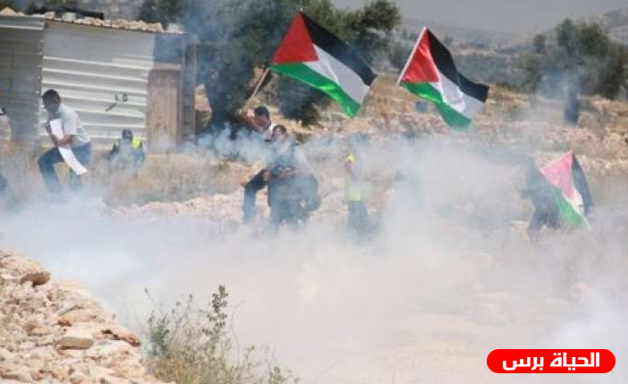 اصابتان بقمع الإحتلال مسيرة كفر قدوم السلمية